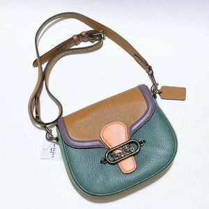 Coach Jade saddle bag crossbody colorblock